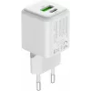 USB C/A tinklo įkroviklis YENKEE YAC G38 20W 3A Power Delivery (USB‑C ir USB‑A)