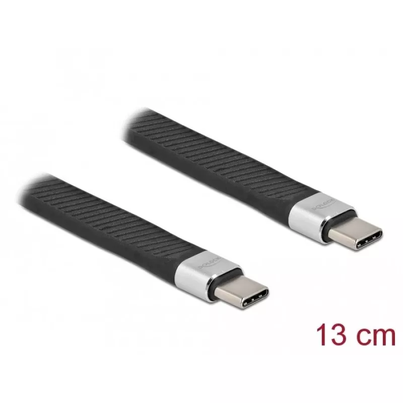 USB 2.0 FPC plokščias juostinis laidas DeLOCK 86940 USB Type-C į USB Type-C 13 cm