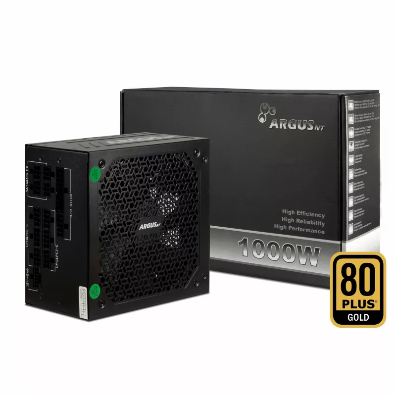 Intertech Inter-Tech ArgusNT HA-1000BA4 1000W 80+Gold ATX3.1 (1000W), PC maitinimo šaltinis