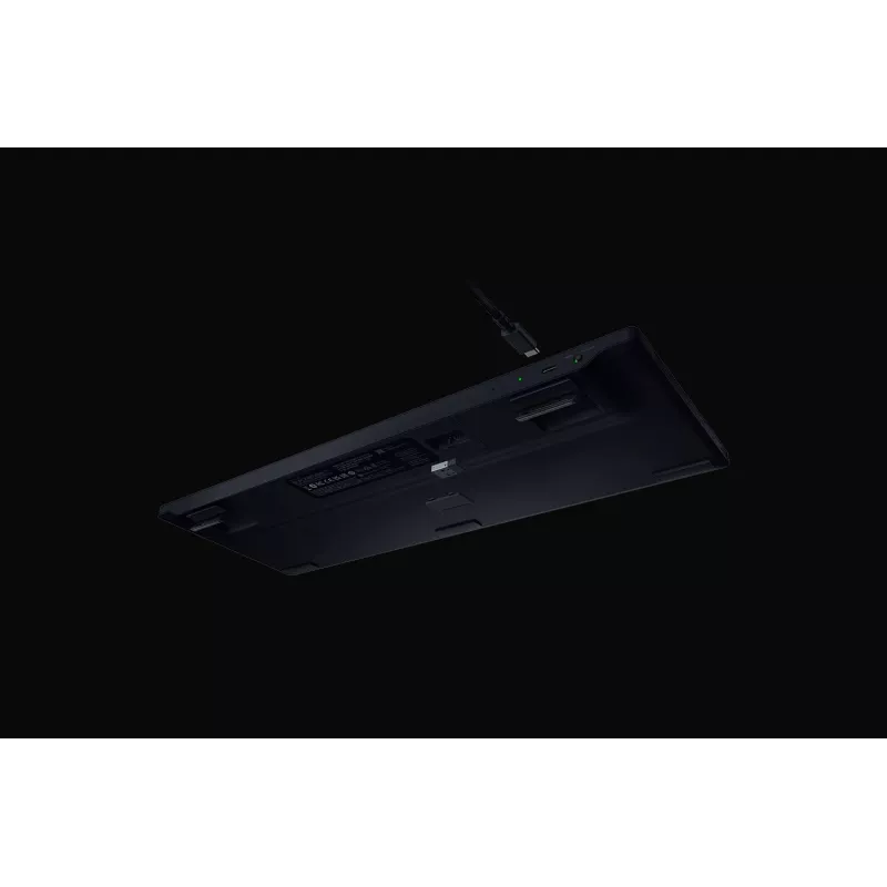 Žaidimų klaviatūra „Razer JuodaWidow V4 Low-profile Wireless“ — žemo profilio mechaniniai klavišai, „Bluetooth“ ir 2,4 GHz