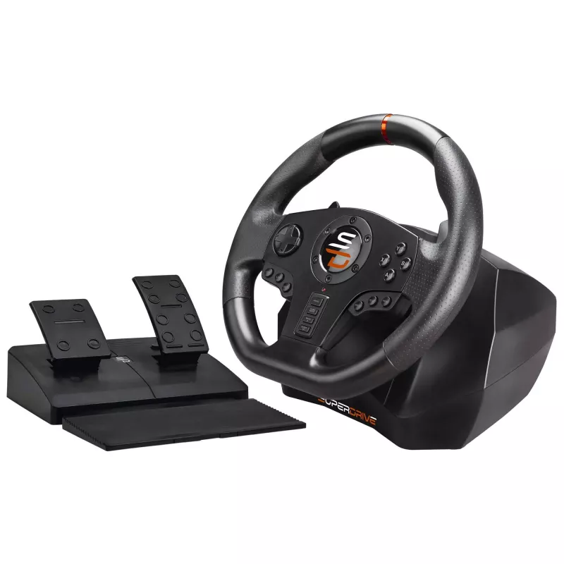 Subsonic SA5595-PC žaidimų valdiklis juodas USB vairaratis + pedalai