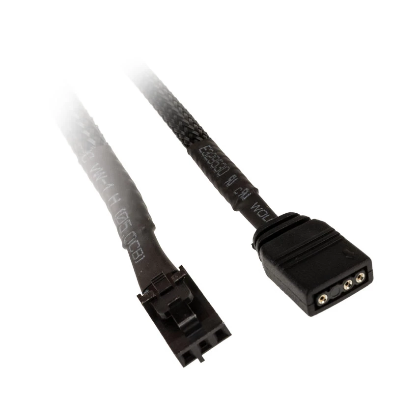 ARGB 3 kontaktų adapterio kabelis Kolink L1-3ADP1-15 — 15 cm, 3 kontaktų ARGB keitiklis