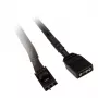 ARGB 3 kontaktų adapterio kabelis Kolink L1-3ADP1-15 — 15 cm, 3 kontaktų ARGB keitiklis