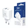 3MK įkroviklis 33W GaN PD 1xUSB-A+1xUSB-A, baltas