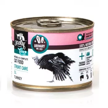 3COTY 51. Kalakutienos Struvite Care - šlapias kačių ėdalas - 180g