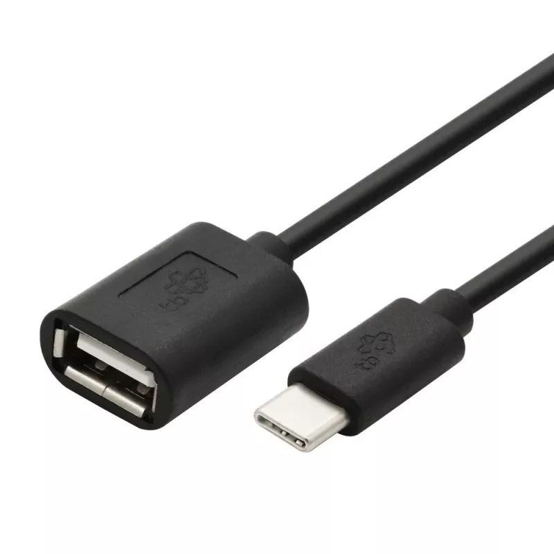 TB kabelis OTG USB AF – USB C 15 cm juodas (AKTBXKU4PAC015B)