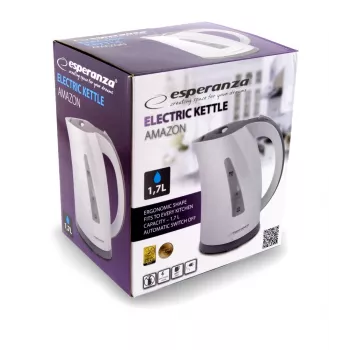 Elektrinis virdulys Esperanza 1.7 L 2200 W Pilka Balta