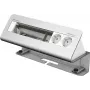 Kindermann CablePort desk² 6 lizdų - kištukinių lizdų korpusas - paviršiuje montuojamas - maitinimo šaltinis X 2 - anoduotas aliuminis (7430000062)