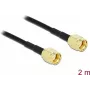 Antenos kabelis DeLOCK RP-SMA į RP-SMA LMR/CFD100 2 m