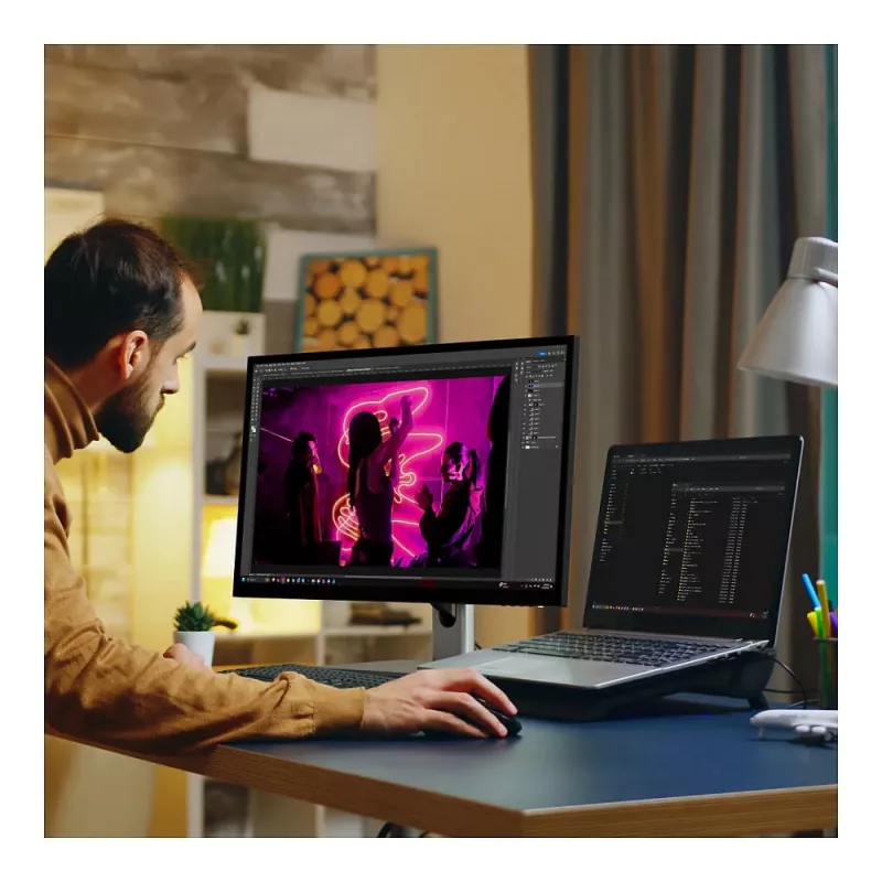 Alogic Clarity 27 5K monitorius su PD ir jutikliniu ekranu