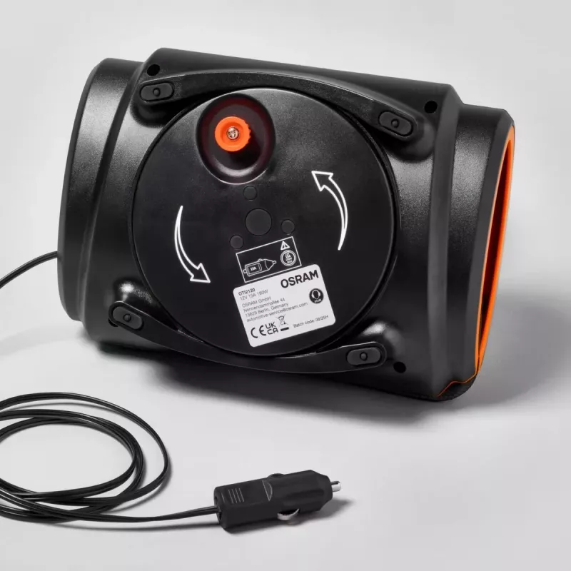 Oro kompresorius Osram TyreInflate 2120 — kompaktiškas 12 V baterija maitinamas padangų pripūtimo įrenginys (OTI2120)