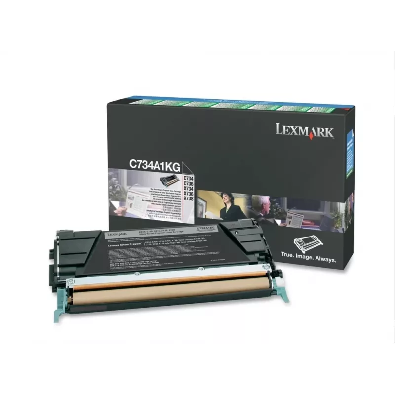 Lexmark C734A1KG spausdintuvo eksploatacinė medžiaga juoda