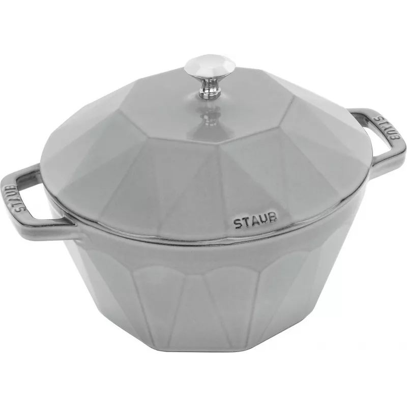 Ketus kokotė Staub Special Cocotte 2,8 l, pilka, apvalus olandiškas puodas
