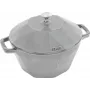 Ketus kokotė Staub Special Cocotte 2,8 l, pilka, apvalus olandiškas puodas