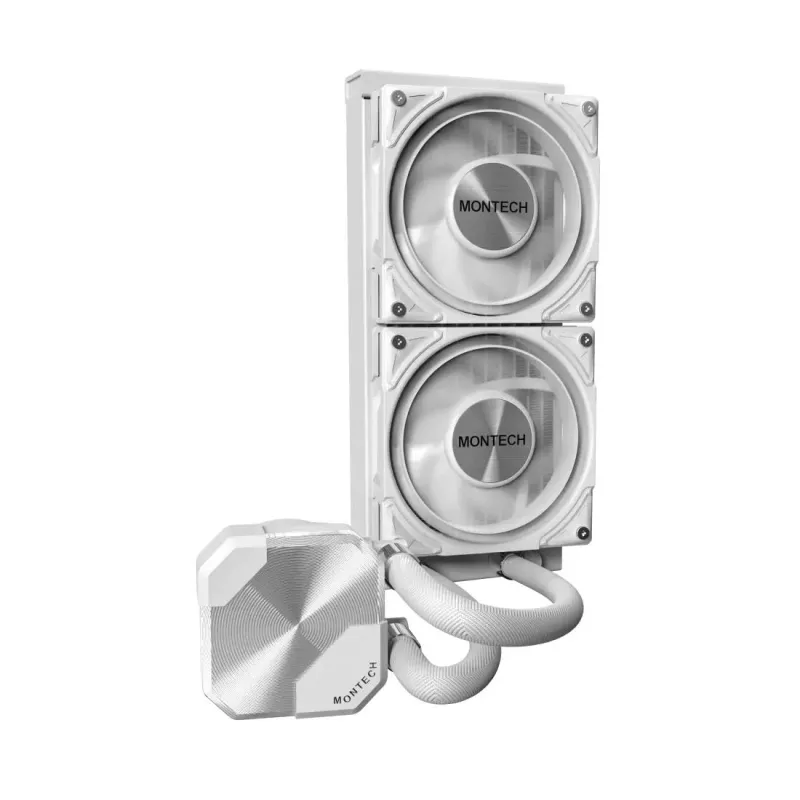 Montech HyperFlow Silent 240 procesoriaus skysčio aušintuvas „viskas viename“ 12 cm Baltas 1 vnt.