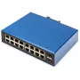 DIGITUS pramoninis L2 valdomas Gigabit Ethernet komutatorius 16x RJ-45 + 2x SFP, 12–48V DC, 8000 MAC
