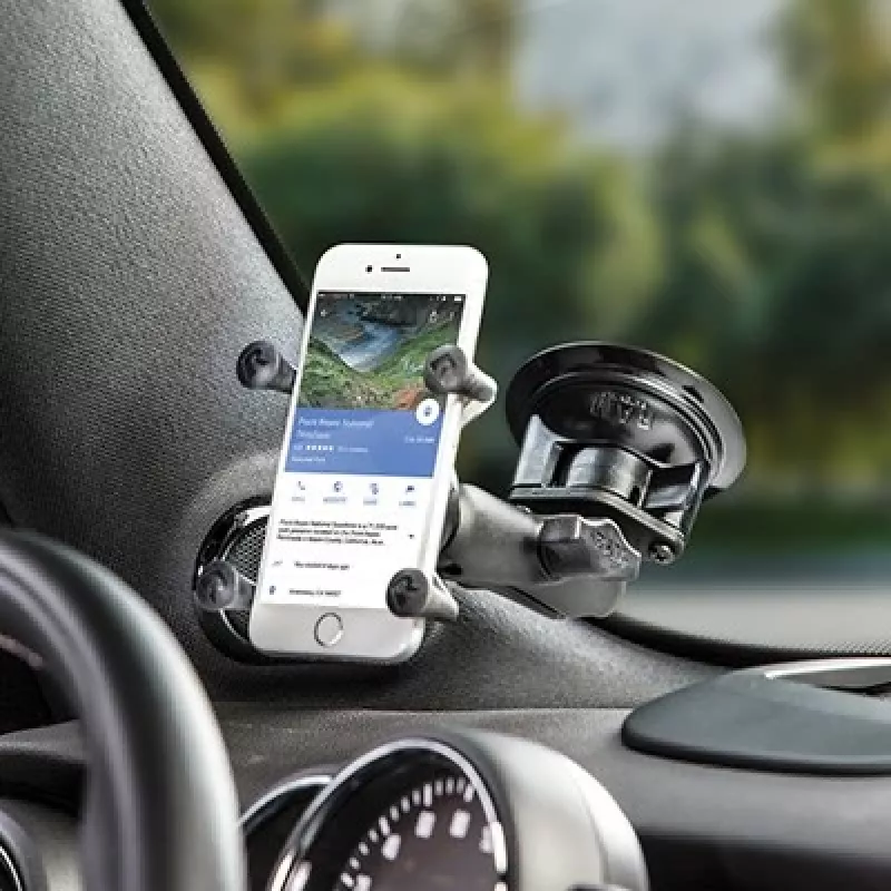 RAM Mounts X-Grip telefono laikiklis su Twist-Lock siurbimo taurele