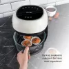 Deep Fryer Sponge oro gruzdintuvė Glass 4L Transparent Design