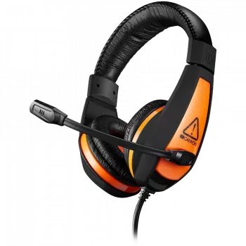 CANYON Star Raider GH-1A, žaidimų ausinės su 3,5 mm lizdu, reguliuojamu mikrofonu ir garsumo valdymu, su 2in1 3,5 mm adapteriu, 2 m kabeliu, juodos spalvos, 0,23 kg