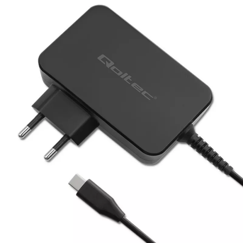 GaN maitinimo adapteris QOLTEC 52387 90W 1x USB-C 5–20V