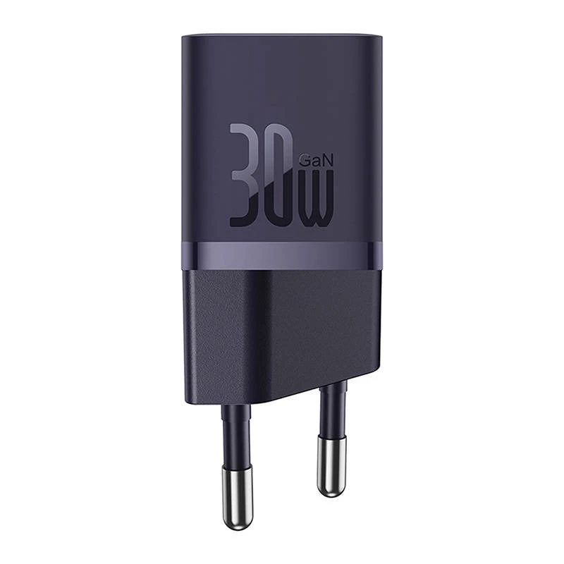 Kroviklis Baseus GaN5 30W Mini Universalus Violetinis AC Greitas įkrovimas Vidinis
