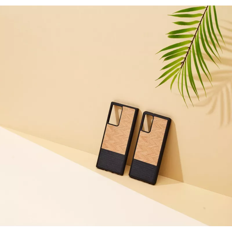 Mobiliojo telefono dėklas Man and Wood Galaxy Note 20 silkė juoda