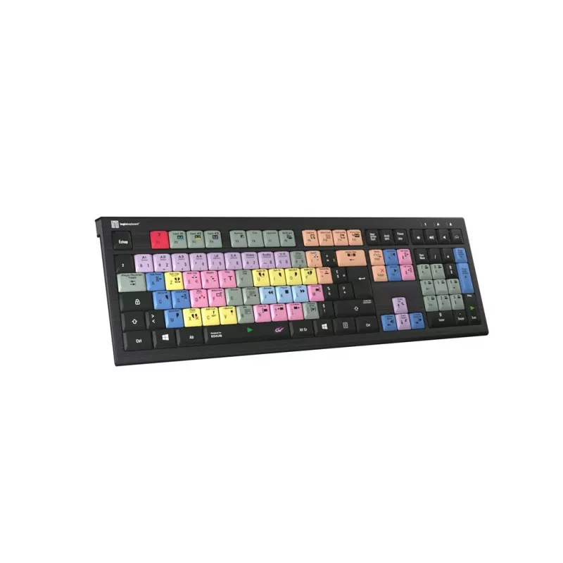 Logickeyboard LKB-EDIUS-A2PC-FR klaviatūra Universali USB AZERTY Prancūzų Juoda