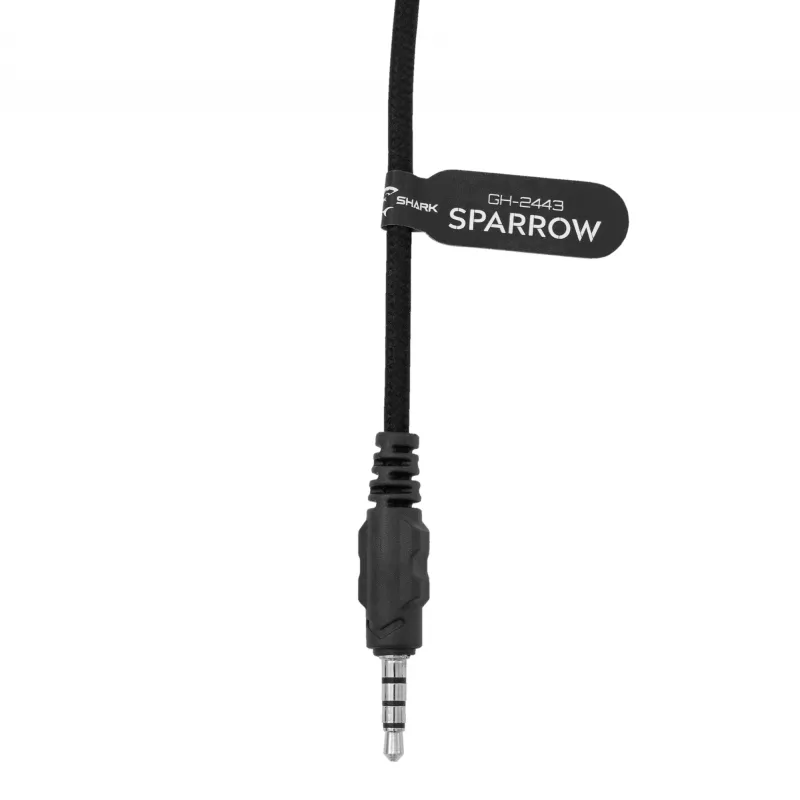 Ausinės White Shark GH-2443 Sparrow Juoda