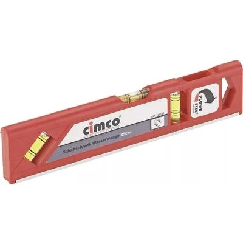 Dailidės gulsčiukas Cimco 211542 0,25 m raudonas
