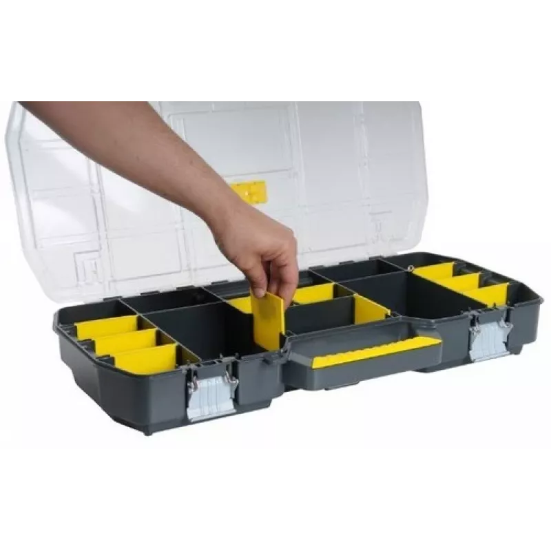 Stanley 1-97-514 mažų detalių/įrankių dėžė Juoda, Permatoma