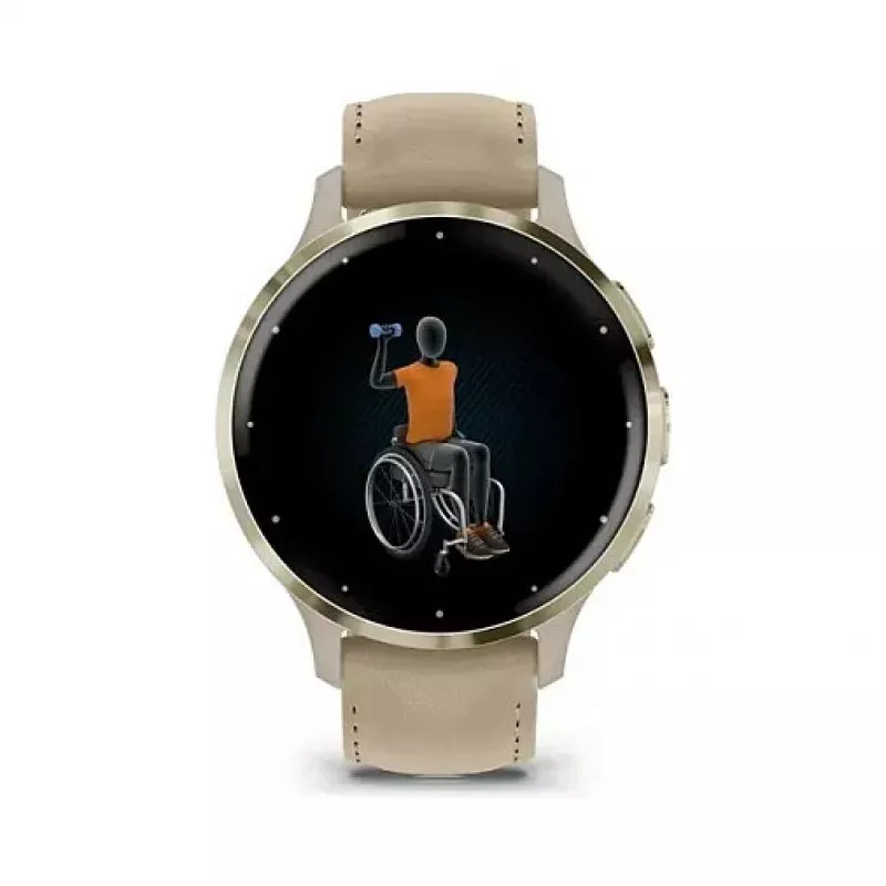 Garmin Venu 3S 41mm, prancūziška pilka / švelnus auksas