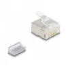 DeLOCK RJ45 modulinis kištukas Cat.6A ploniems ir plokštiems kabeliams, 100 vnt. rinkinys