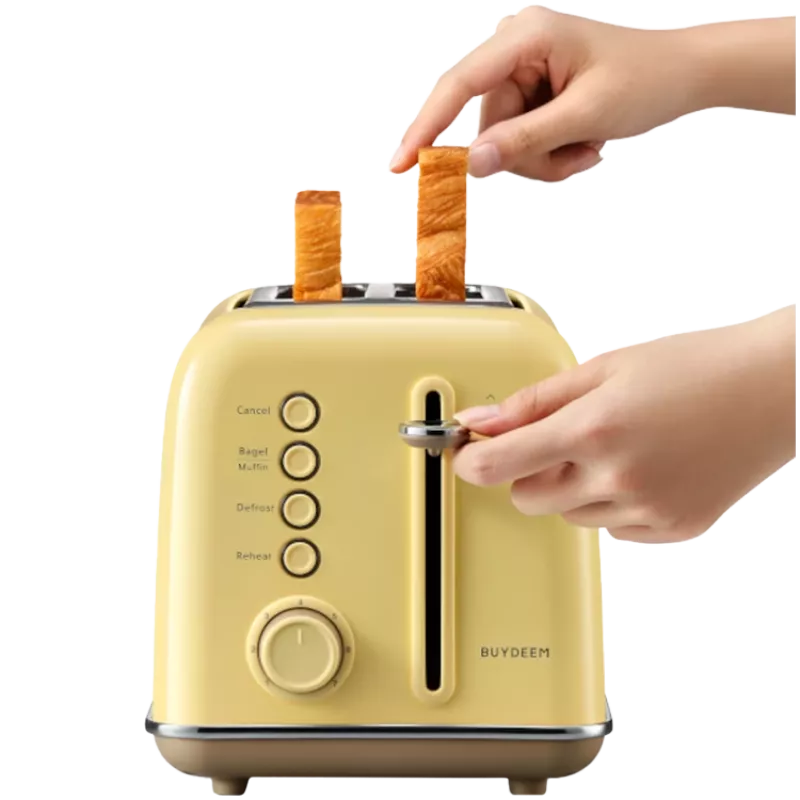 BUYDEEM 2 skiltelių skrudintuvas, modelis DT620E, spalva Mellow Yellow, ES