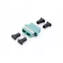 Equip SC šviesolaidinis movinis jungiklis, OM3 kelių režimų dupleksas, SC, turkio spalvos, kelių režimų, 34,7 mm, 9,4 mm, 33 mm