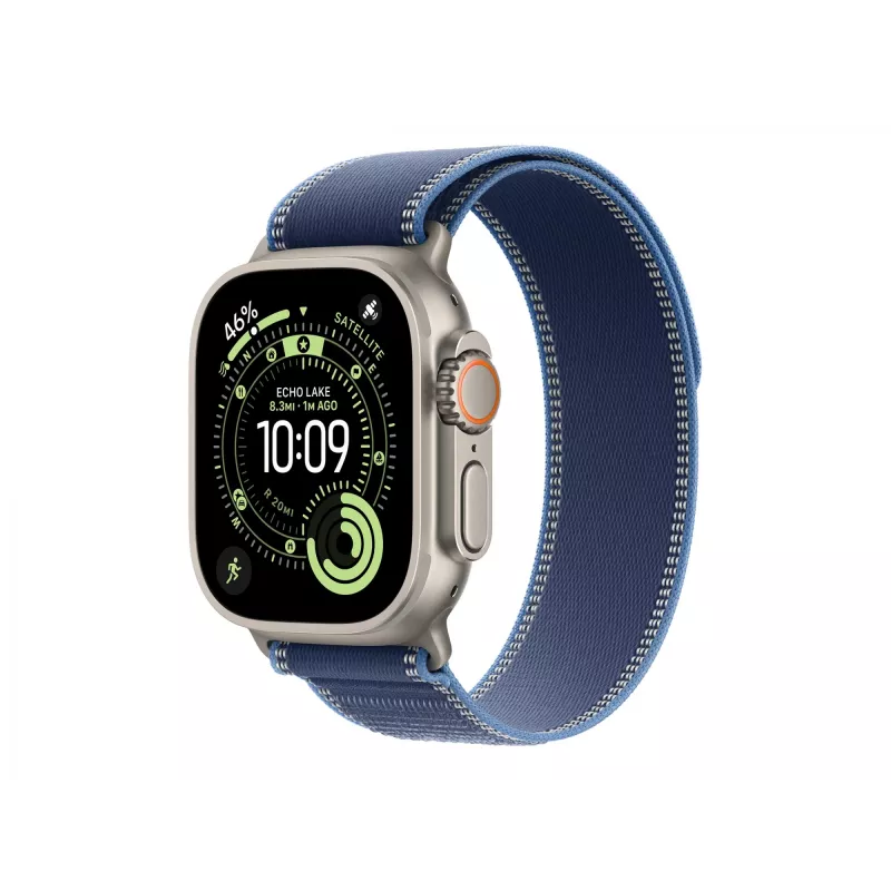 Dirželis Apple MFT74ZM/A išmaniajam laikrodžiui mėlynas titano poliesterio spandekso nailono