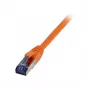 komutacinis kabelis RJ45 - CAT6A 500Mhz - 7,5m - oranžinis - S-STP(S/FTP) - TPE/LSZH(Superflex) - AWG26 - Syner