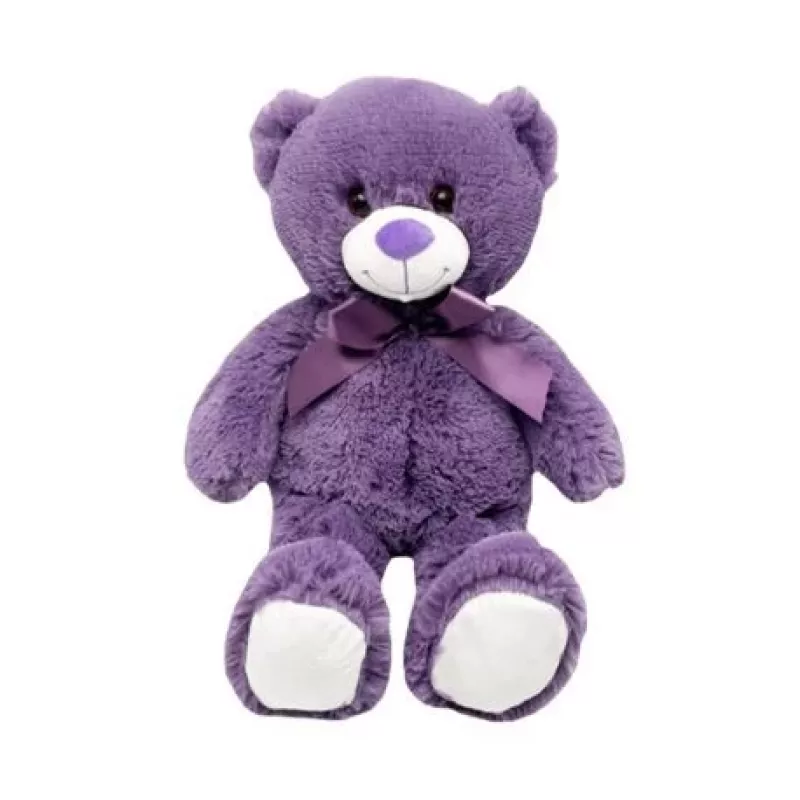 Minkštas žaislas TULILO meškiukas Violetinis 35 cm (modelis 9297)