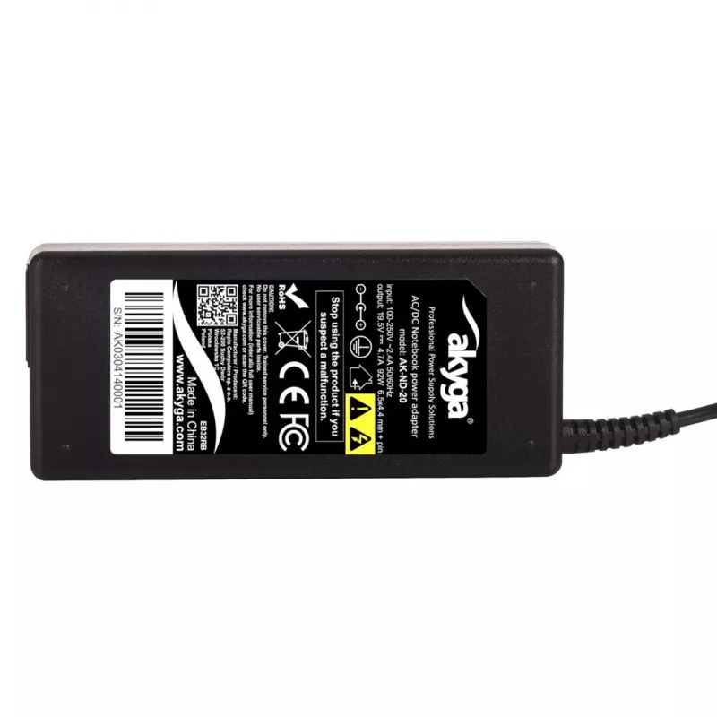 Akyga AK-ND-20 maitinimo adapteris / inverteris Vidinis 92 W Juoda