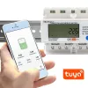 Trifazis energijos skaitiklis QOLTEC 50883 Wi‑Fi 400V su LCD ekranu