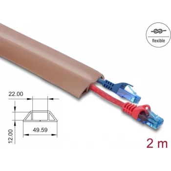 Kabelių įvorė DELOCK 20764 ruda PVC 1 vnt.