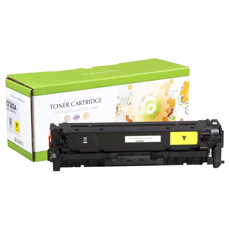 Static Control Suderinama Hewlett-Packard 312A (CF382A) Geltona, 2700 psl.