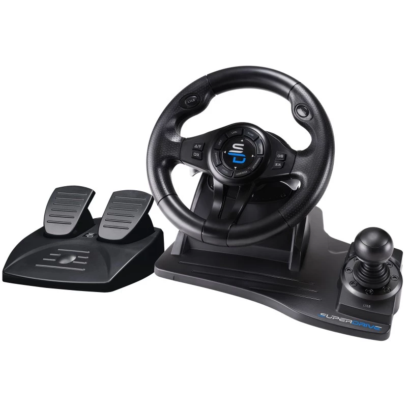 Subsonic SA5596-NG žaidimų valdiklis juodas USB vairas pedalai 270°
