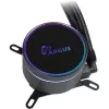Viskas viename skysčio aušintuvas INTER-TECH LC-360 RGB — 12 cm ventiliatorius, hidraulinis guolis, juodas