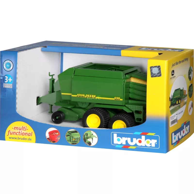 Žaislinė transporto priemonė ir žaidimo trasa BRUDER 02017, plastikas, tinka vaikams nuo 3 metų, spalvos juoda / žalia / geltona