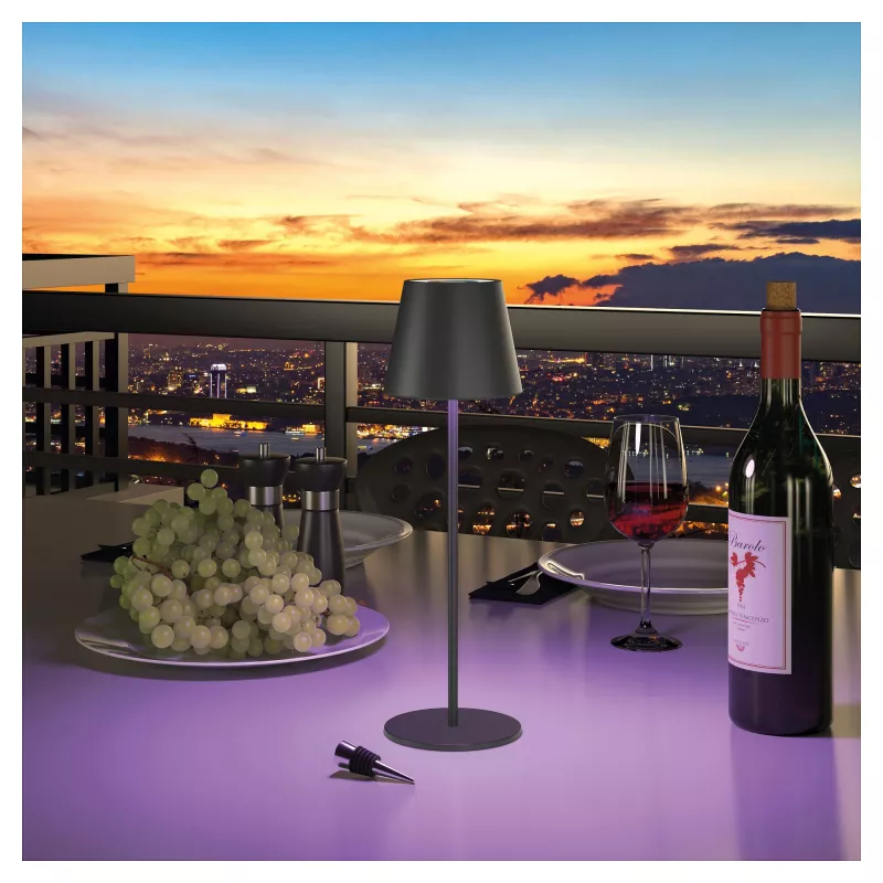 LED stalinė lempa RealPower TableLight 360 RGB 3W juoda