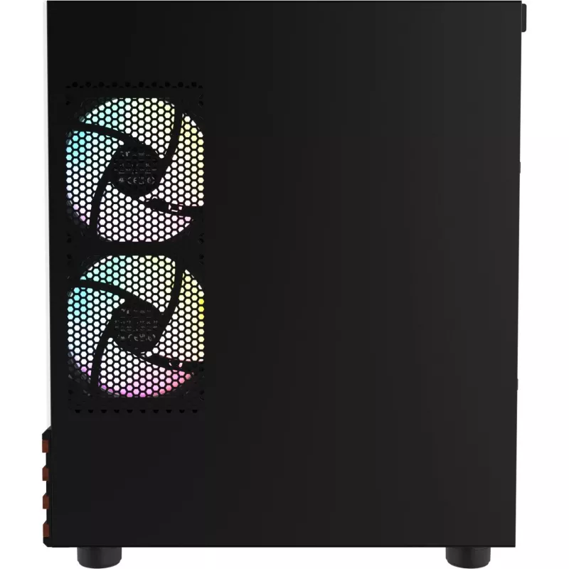 PC Micro Tower Thermaltake View 170 WS ARGB — Micro chassis, Juoda, supports PS2 PSU, 2x 120 mm side + 1x 120 mm rear fans, 2.5/3.5 inch HDD