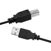 USB kabelis LogiLink CU0007B USB 2.0 2 m USB A USB B Juodas