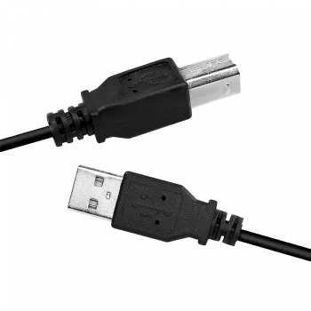 USB kabelis LogiLink CU0007B USB 2.0 2 m USB A USB B Juodas