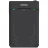 HDD/SSD korpusas Unitek Y-3035 — 2,5/3,5 colio SATA, USB 3.2 Gen 1 (USB Type-B), 6 Gbit/s, juodas, kintamosios srovės adapteris