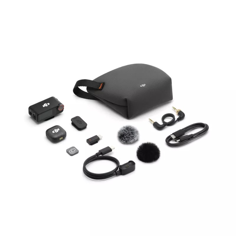 Mikrofonų sistema DJI Camera Acc Mic 3 (1× siųstuvas + 1× imtuvas)